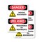 Signmission Moving Machinery Bilingual Danger Sign, Plastic, 7in W x 10in L, 2PK OS-2PACK-DS-P-710-VS-1453 - alternate 1